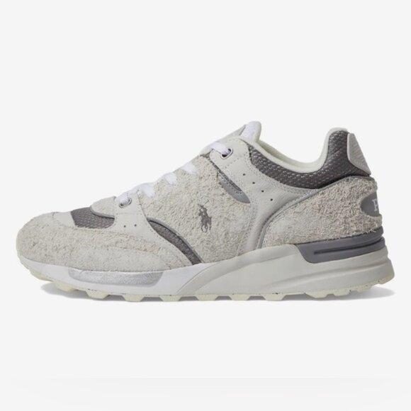 POLO RALPH LAUREN SUEDE LEATHER Blend Trackster 200 Sneakers Hairy Size US 11 - Picture 3 of 13